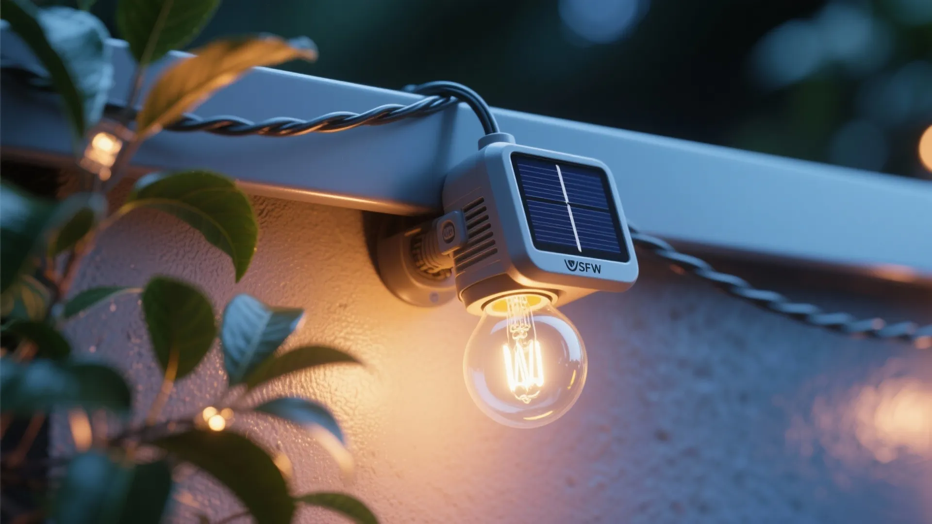 Outdoor Lighting: Solar String + Spot Combo