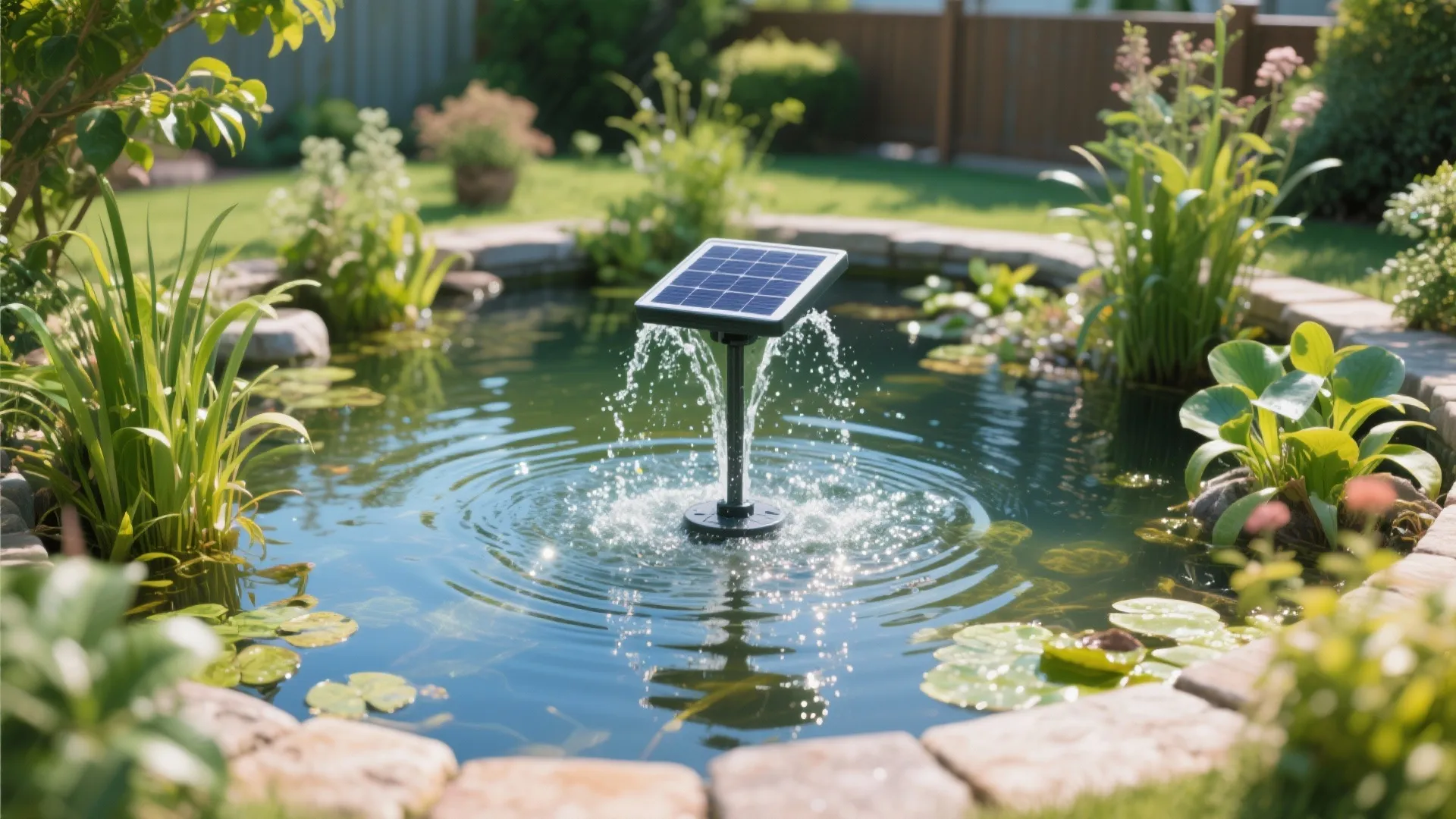 8: Solar Fountain Pond