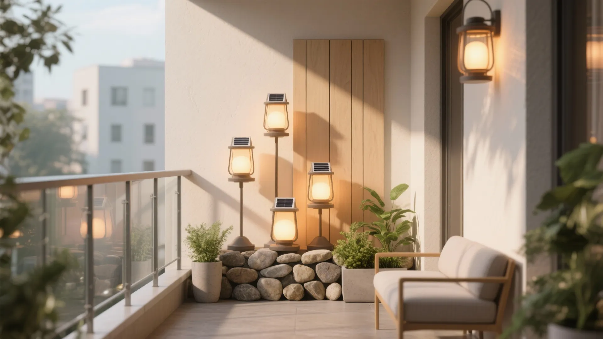 Solar Lantern Cluster