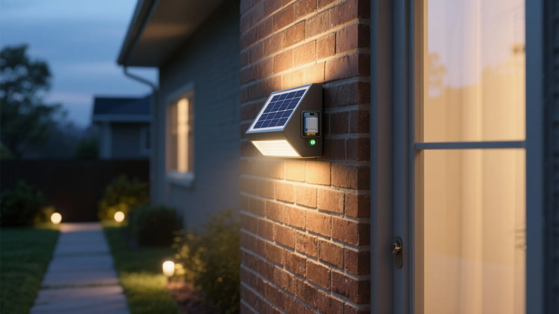 5) Solar-Powered Motion Sconces for Zero-Wire Retrofits
