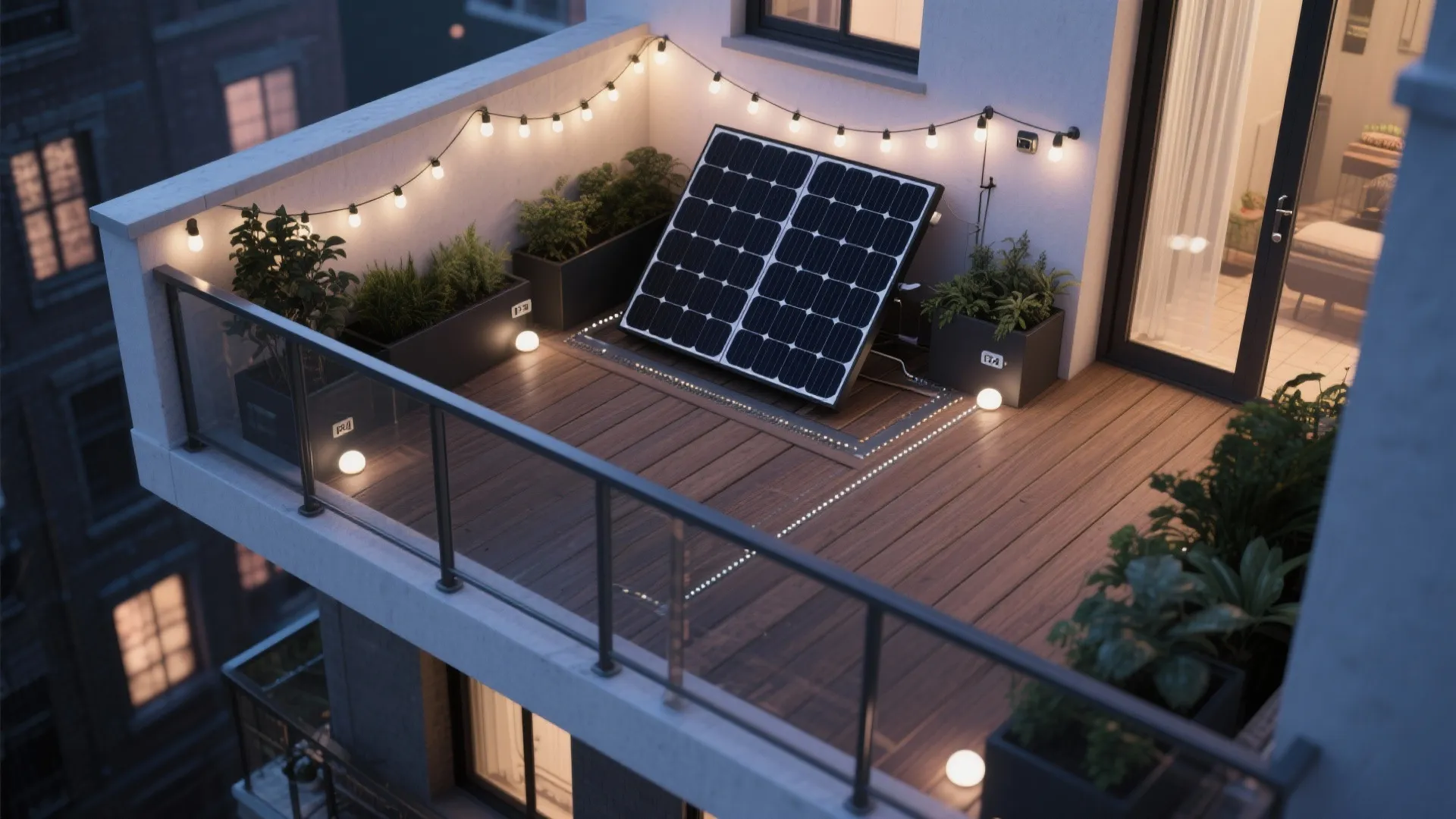 Low-maintenance glow with solar and motion sensors