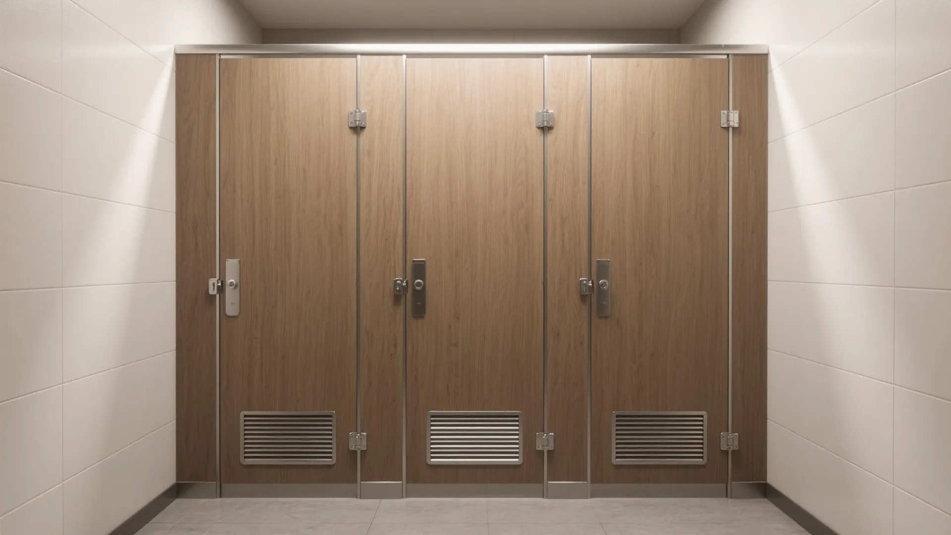 1. Floor-to-ceiling solid-core doors for privacy
