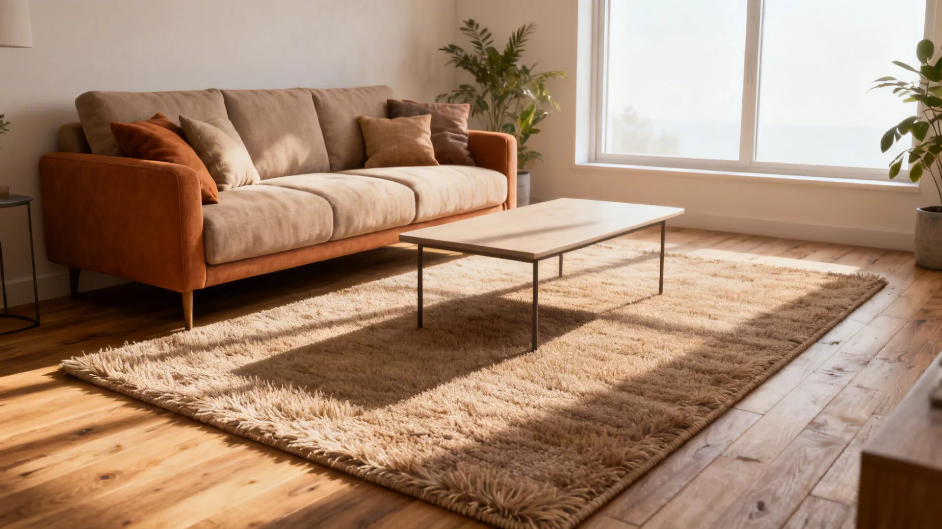 5 Solid Color Rug Ideas for Living Rooms