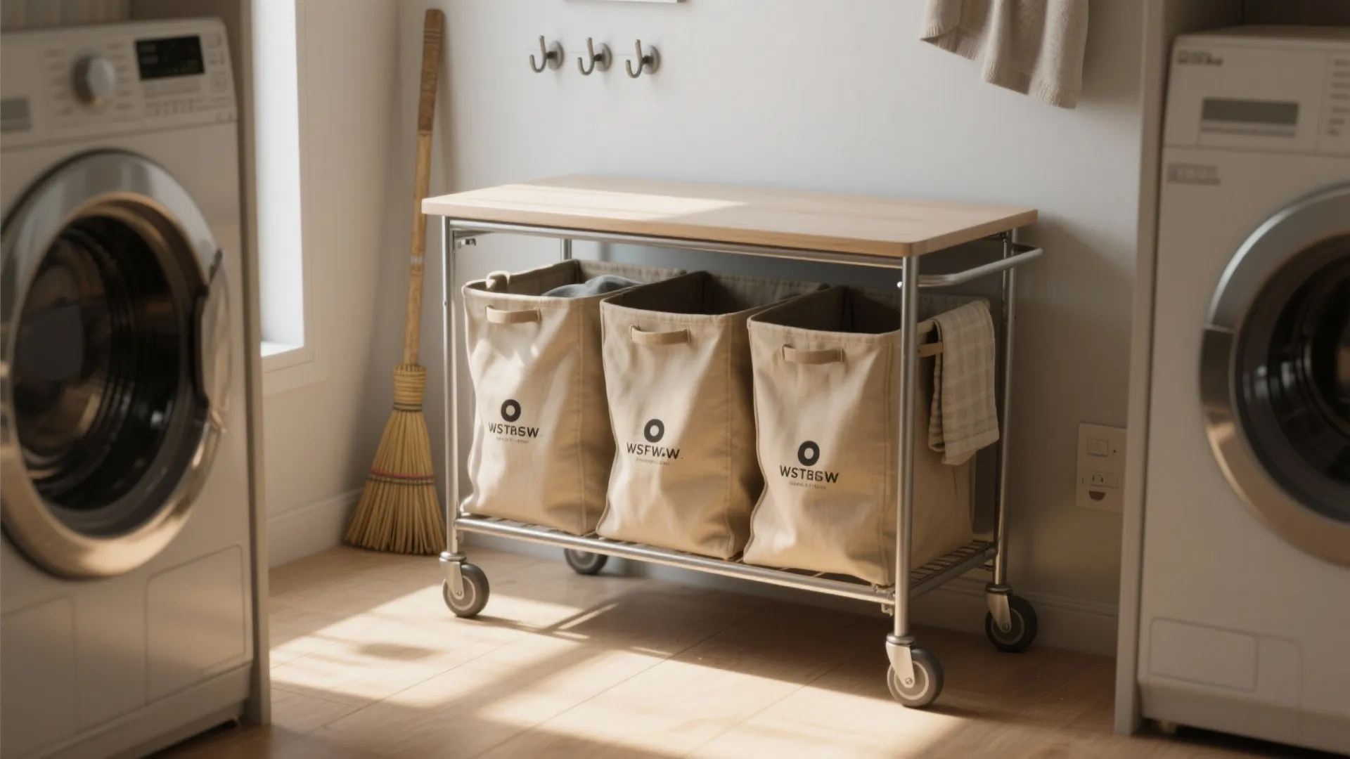 3. Mobile sorting carts for flexible workflow