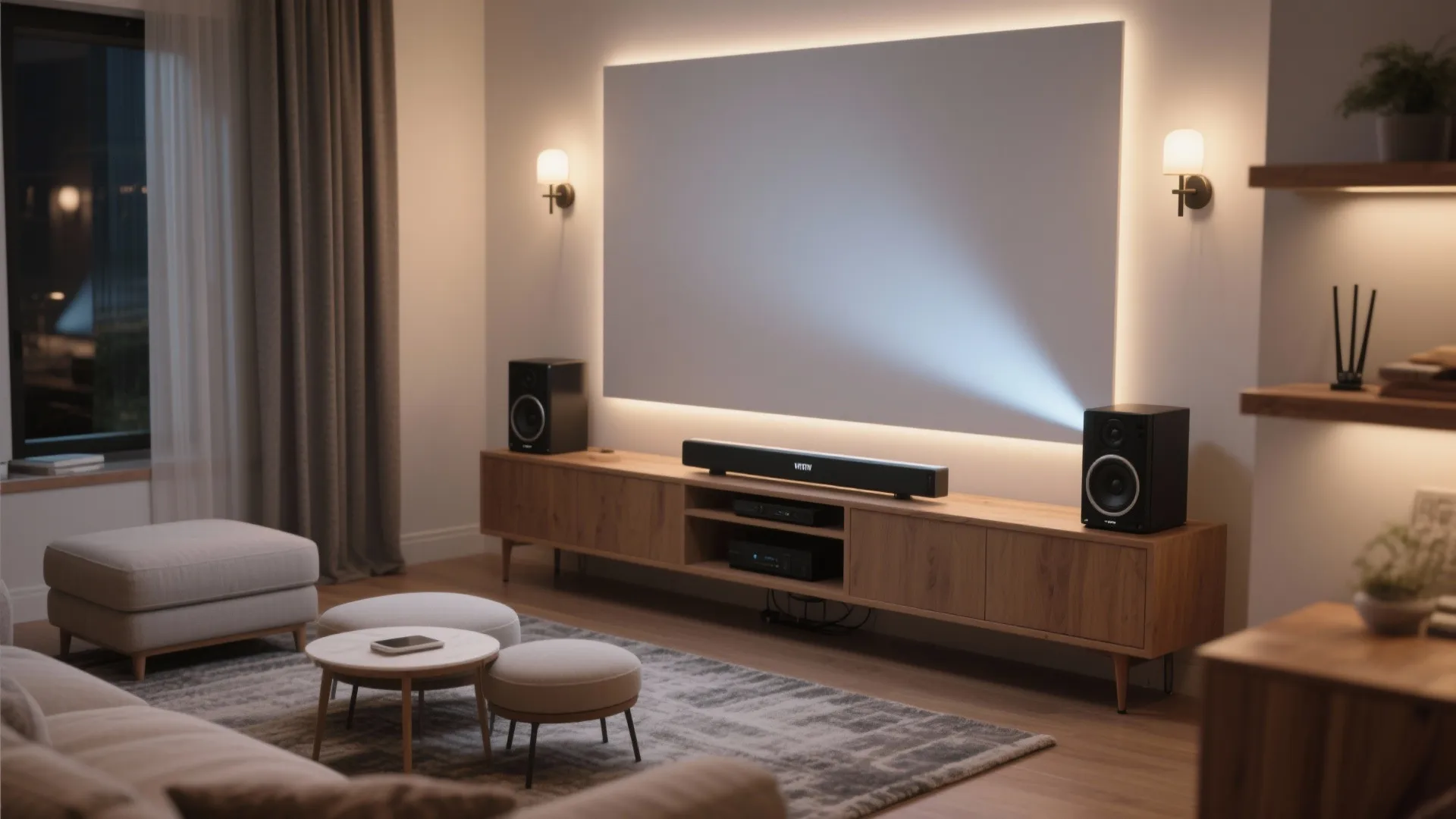 Sound, seating, and light layers that don’t fight the beam