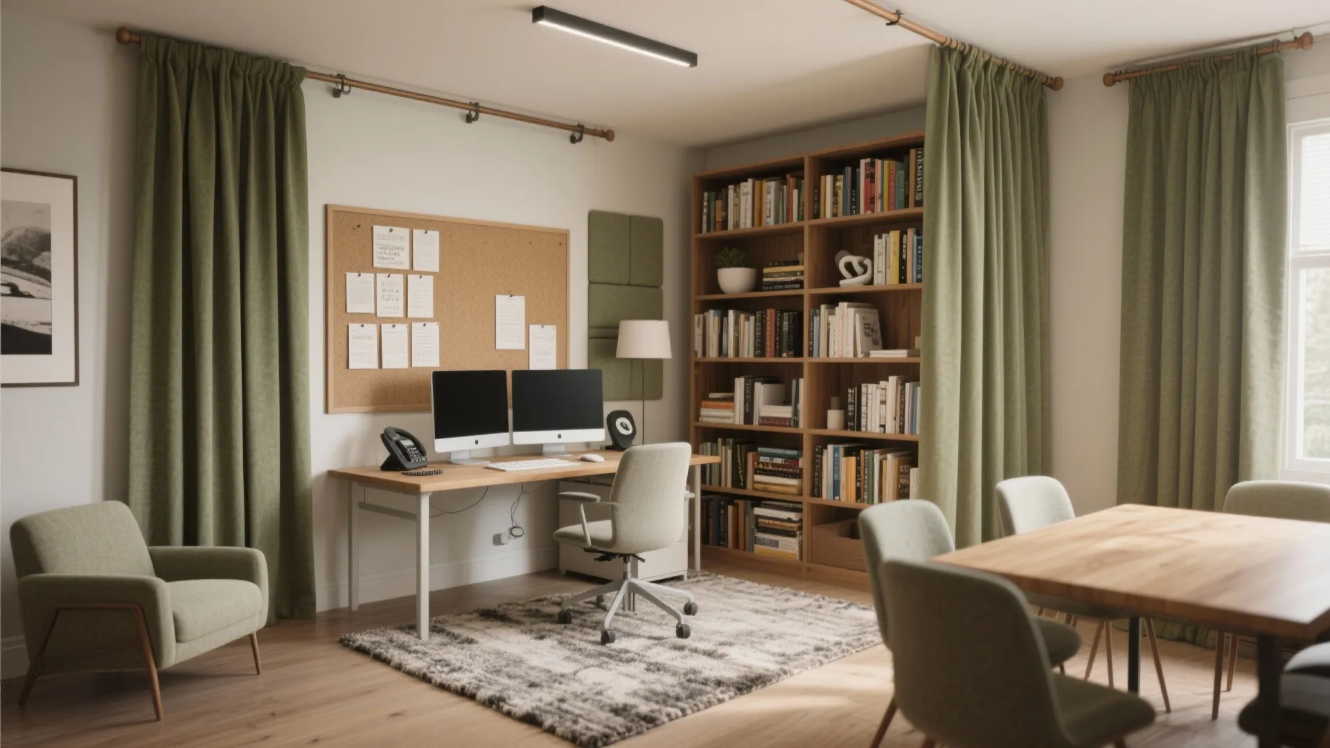 Sound-friendly zones for calls and deep focus