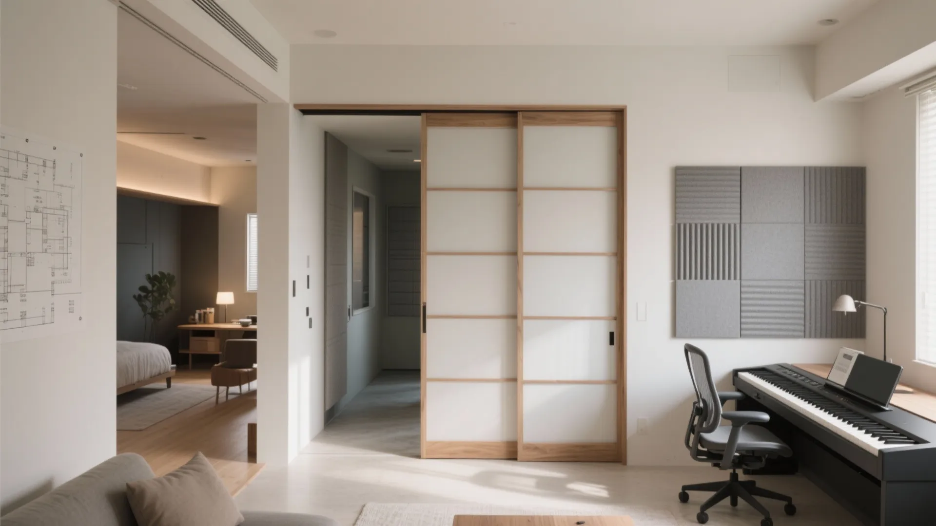 Tips 2: 防音室は“孤立”させず、回遊動線に編み込む（動線规划・東京）