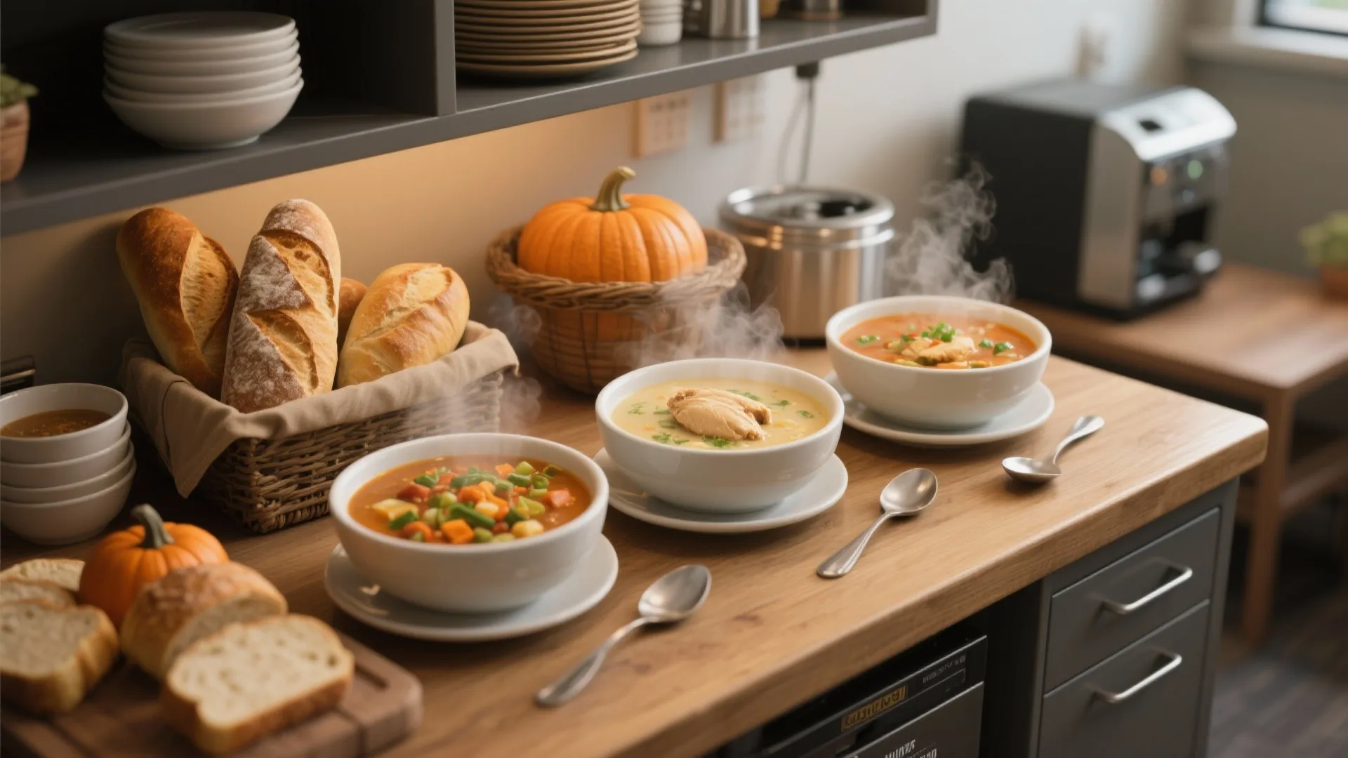 8. Soup & Bread Station