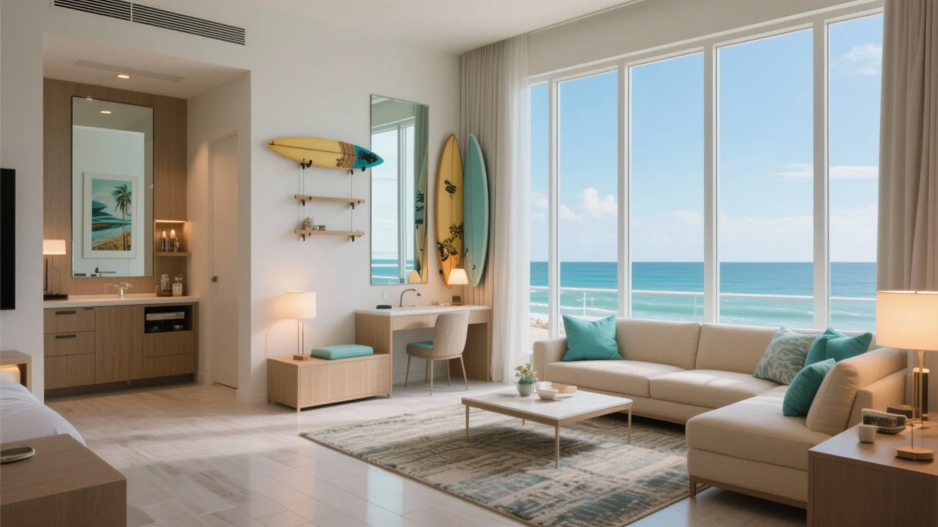 South Beach 2-Bedroom Suite Ideas: Creative small-space design tips for 2-bedroom suites in South Beach, FL