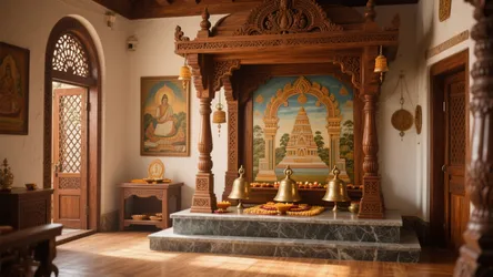 5 South Indian Traditional Pooja Room Designs