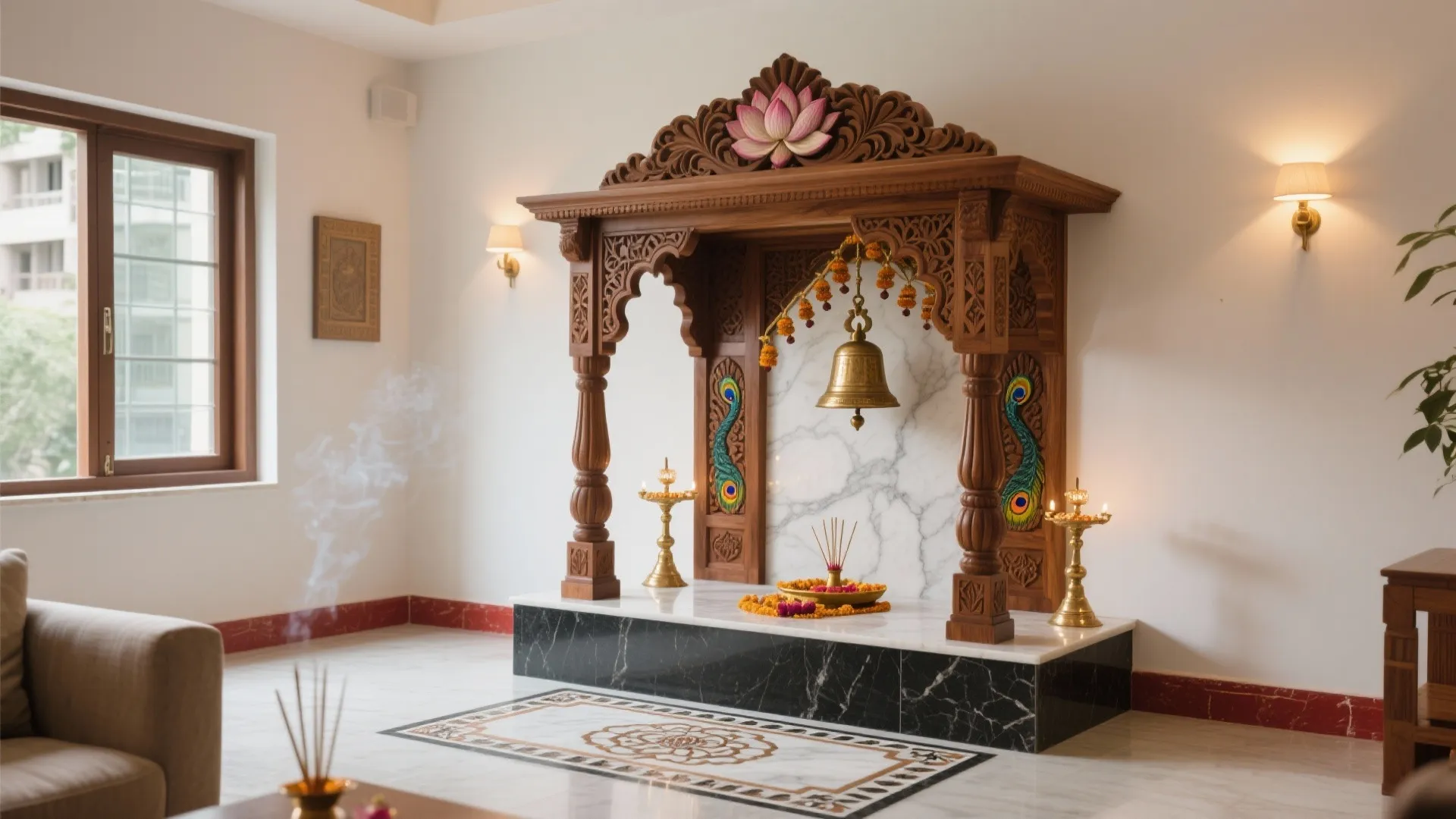 5 South Indian Traditional Pooja Room Designs That Work: Field-tested ideas for compact homes: materials, Vastu, lighting, and storage that honor tradition without wasting space