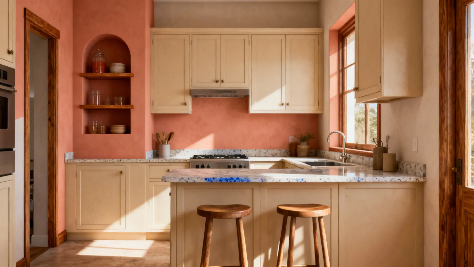 Terracotta and Soft Coral Accents for the South