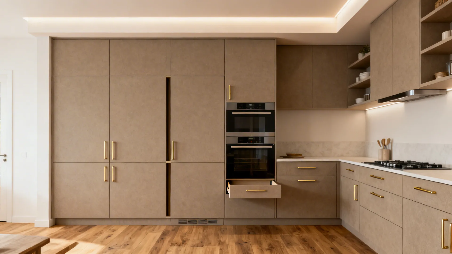 3) Storage on the Southwest Wall, With Grounding Materials