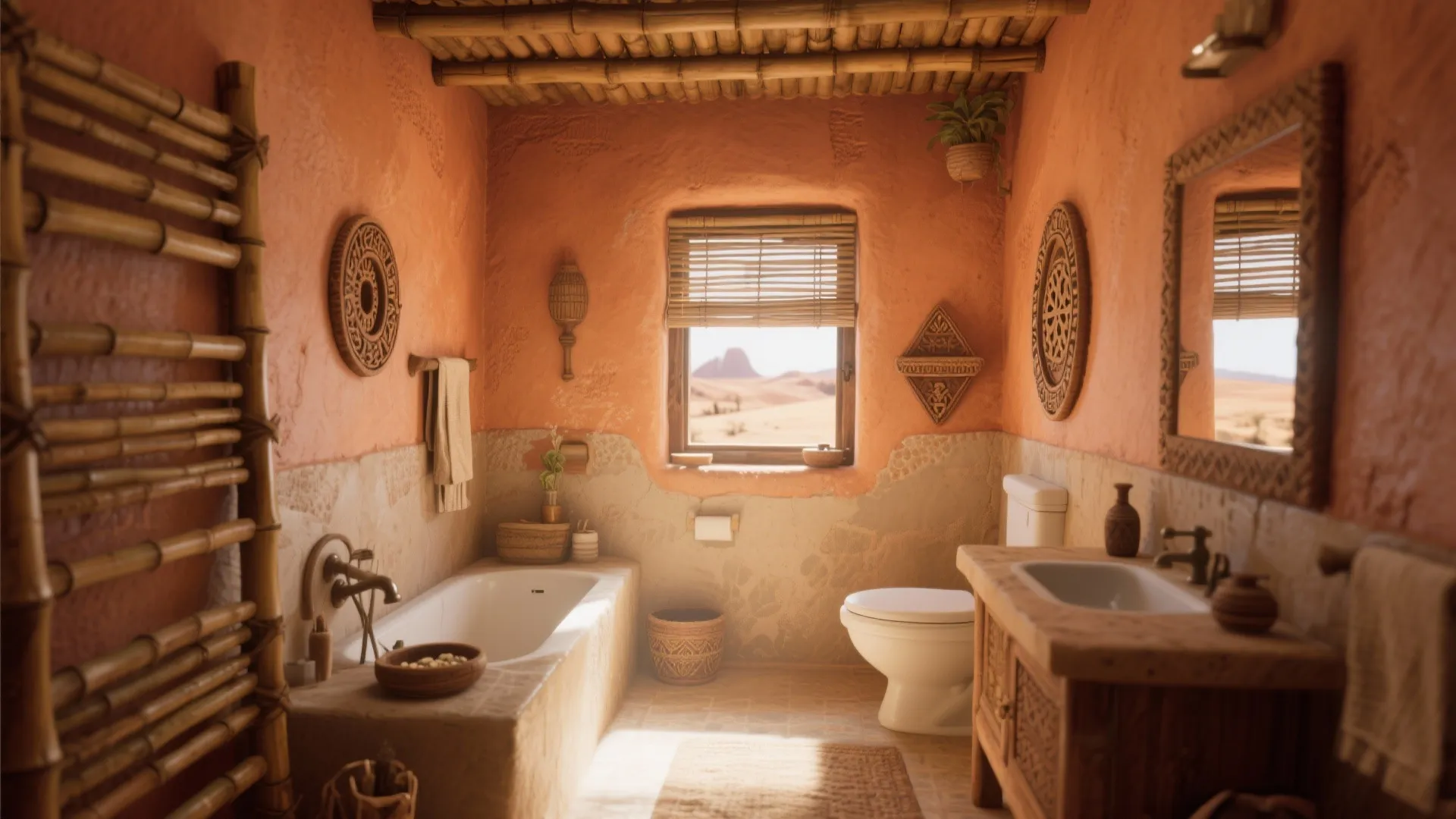 5 Southwestern Bathroom Decor Ideas: How I Turned Small Bathrooms into Warm Southwestern Retreats