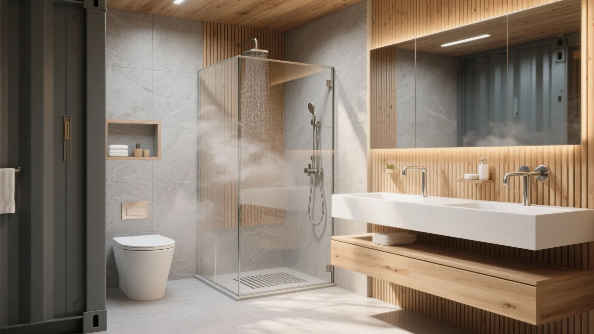 Spa-Level Bath and Material Warmth