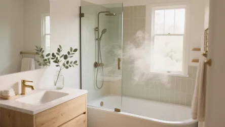 5 Bathroom Designs with Shower and Tub That Work