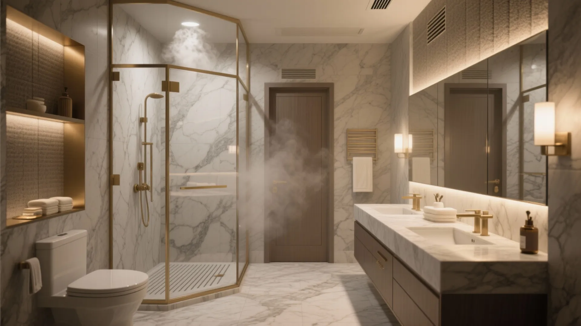 Spa-Caliber Bathrooms with Steam, Stone, and Soundproofing