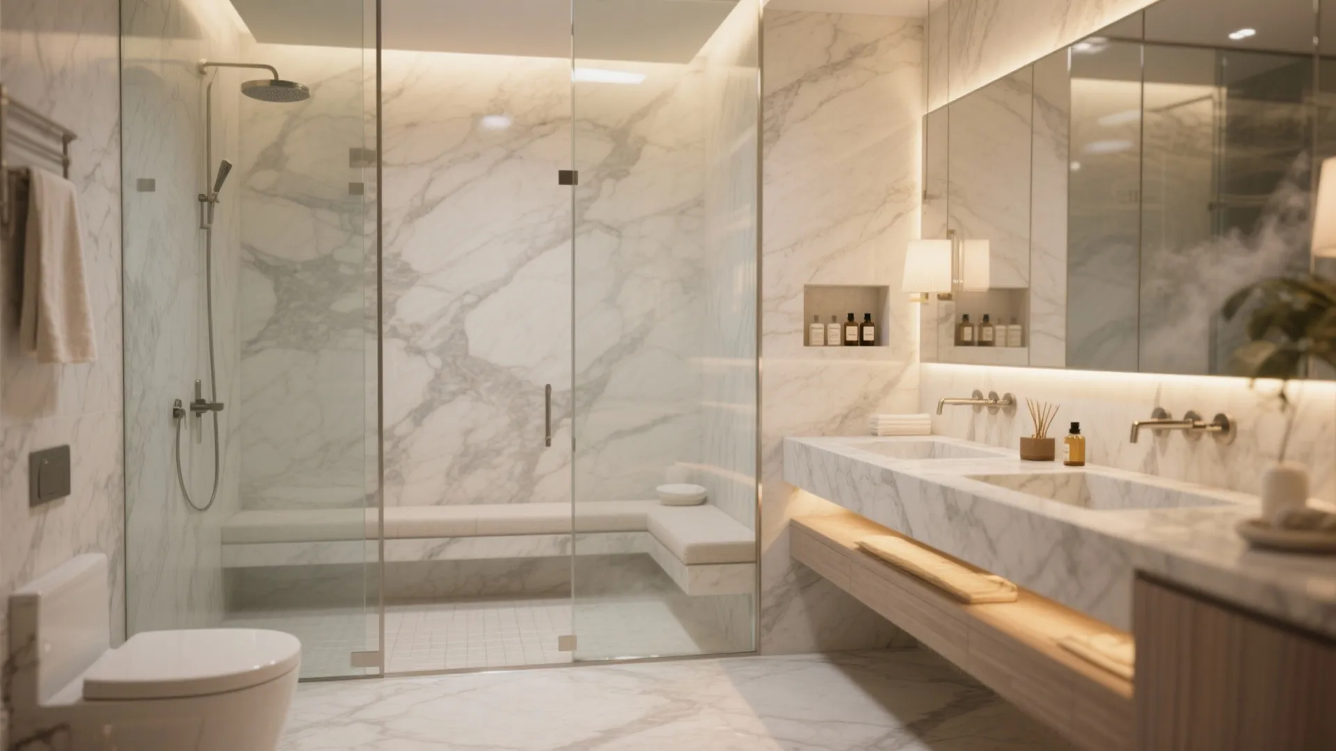 Gallery-grade storage and spa-level suites