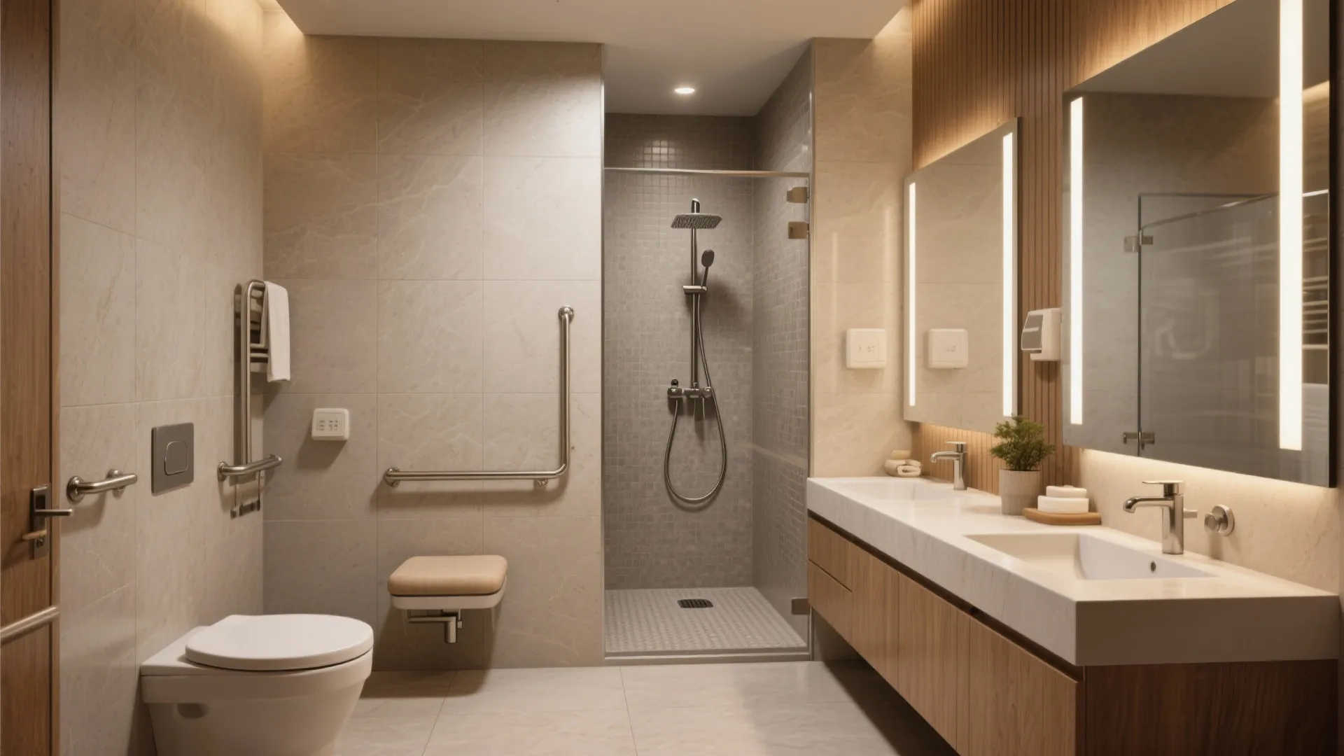 Spa-Like, Barrier-Free Bathrooms