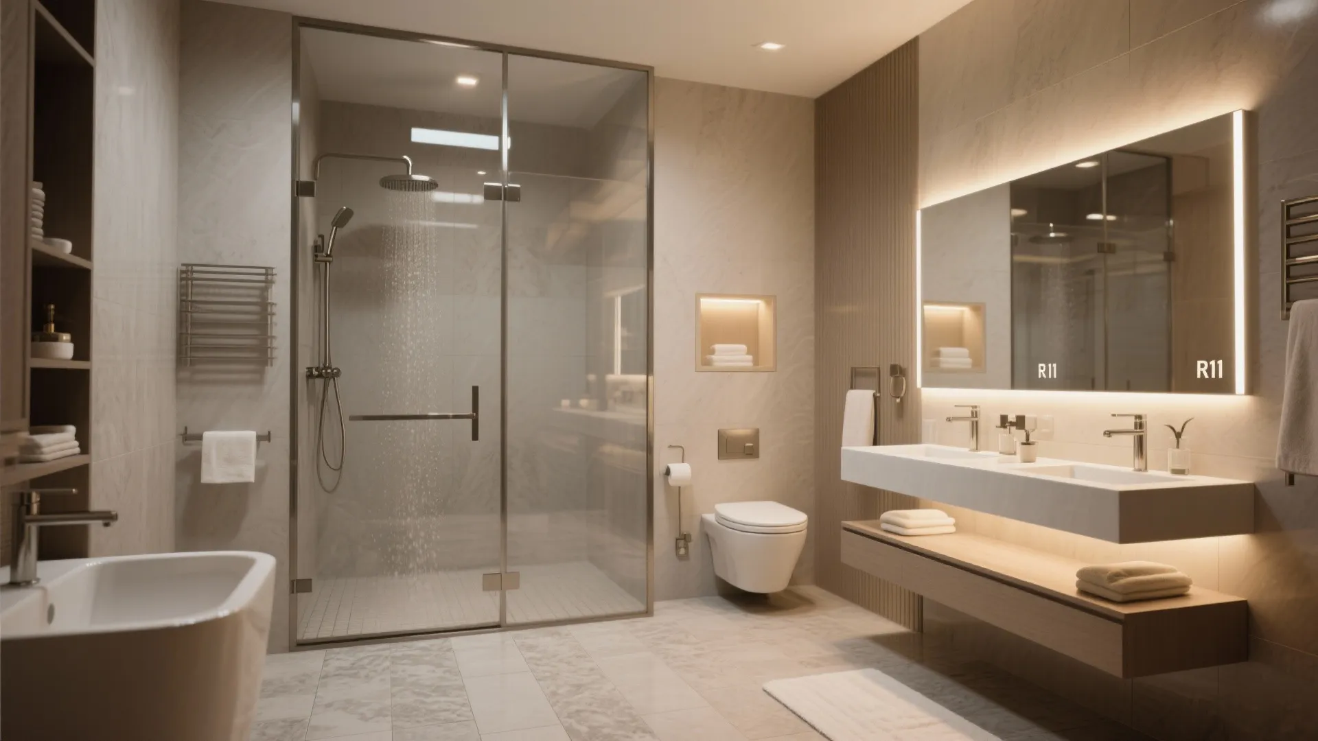 Spa-Luxe Bathroom with Monsoon-Smart Materials