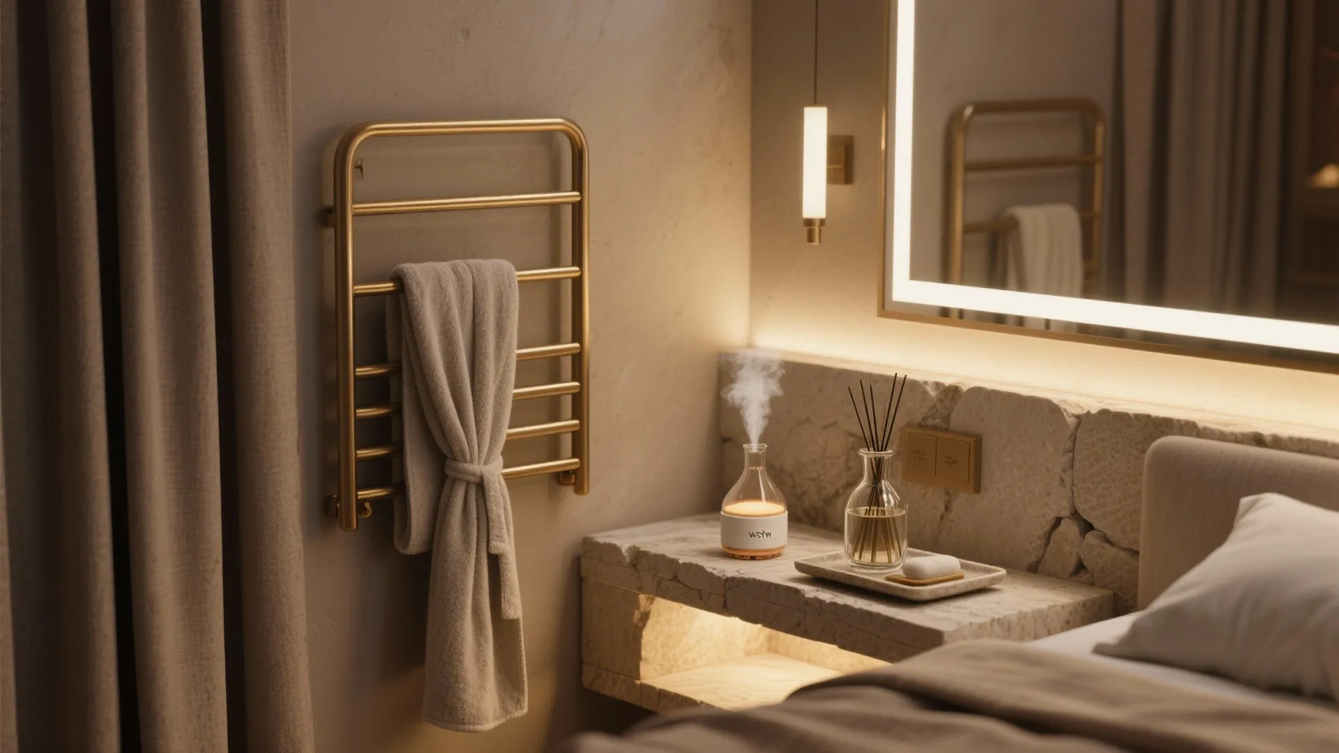 Spa‑Like Ensuite Touches (Even Without a Full Bath)