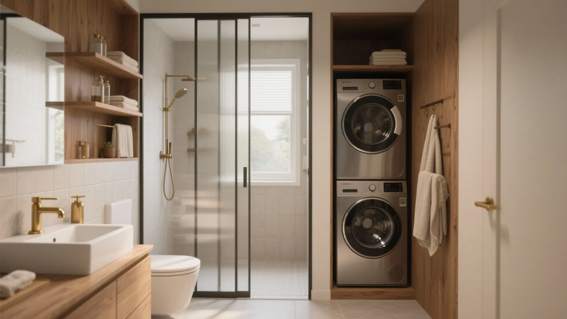 Small Bathroom Laundry Combo: 5 Layout Ideas: Space-saving layouts and practical tips for a small bathroom with shower and laundry (5 smart inspirations)