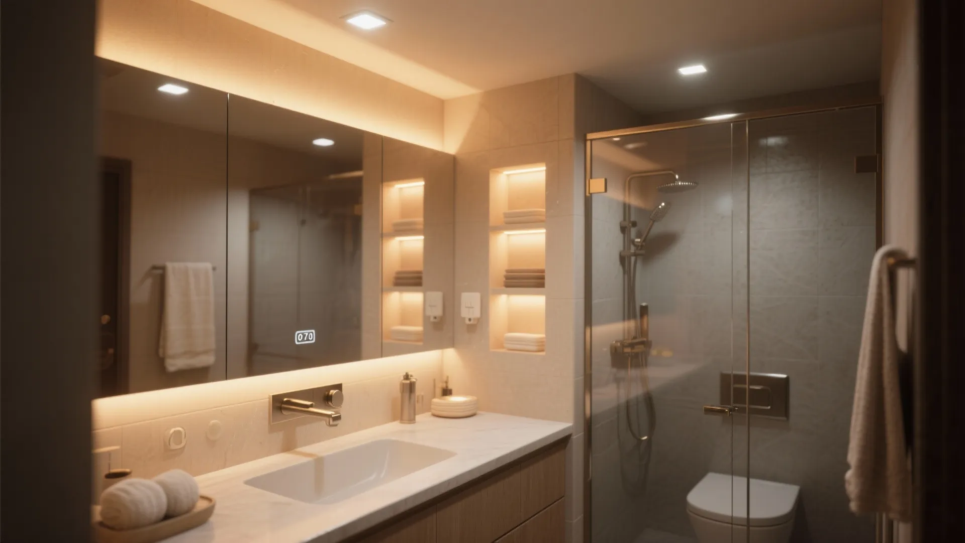 2. Spa-like lighting layers