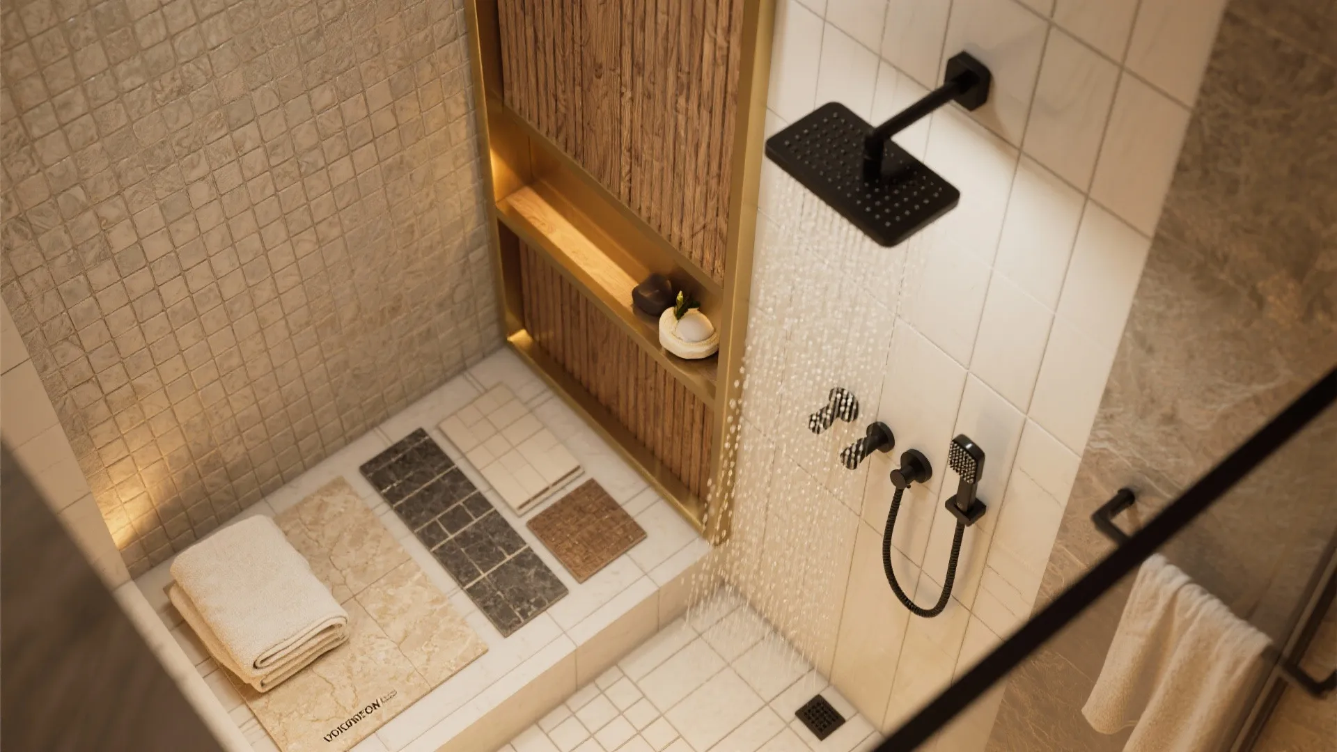 5. Make it feel spa-like with material layering