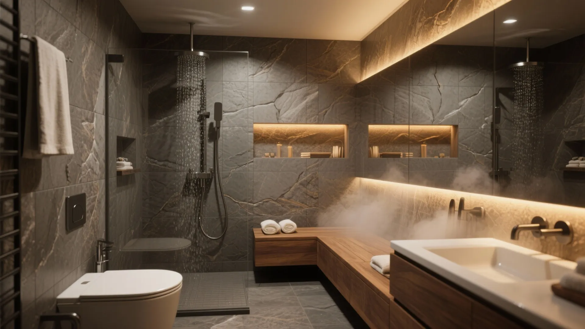 4. Spa vibe with raw materials