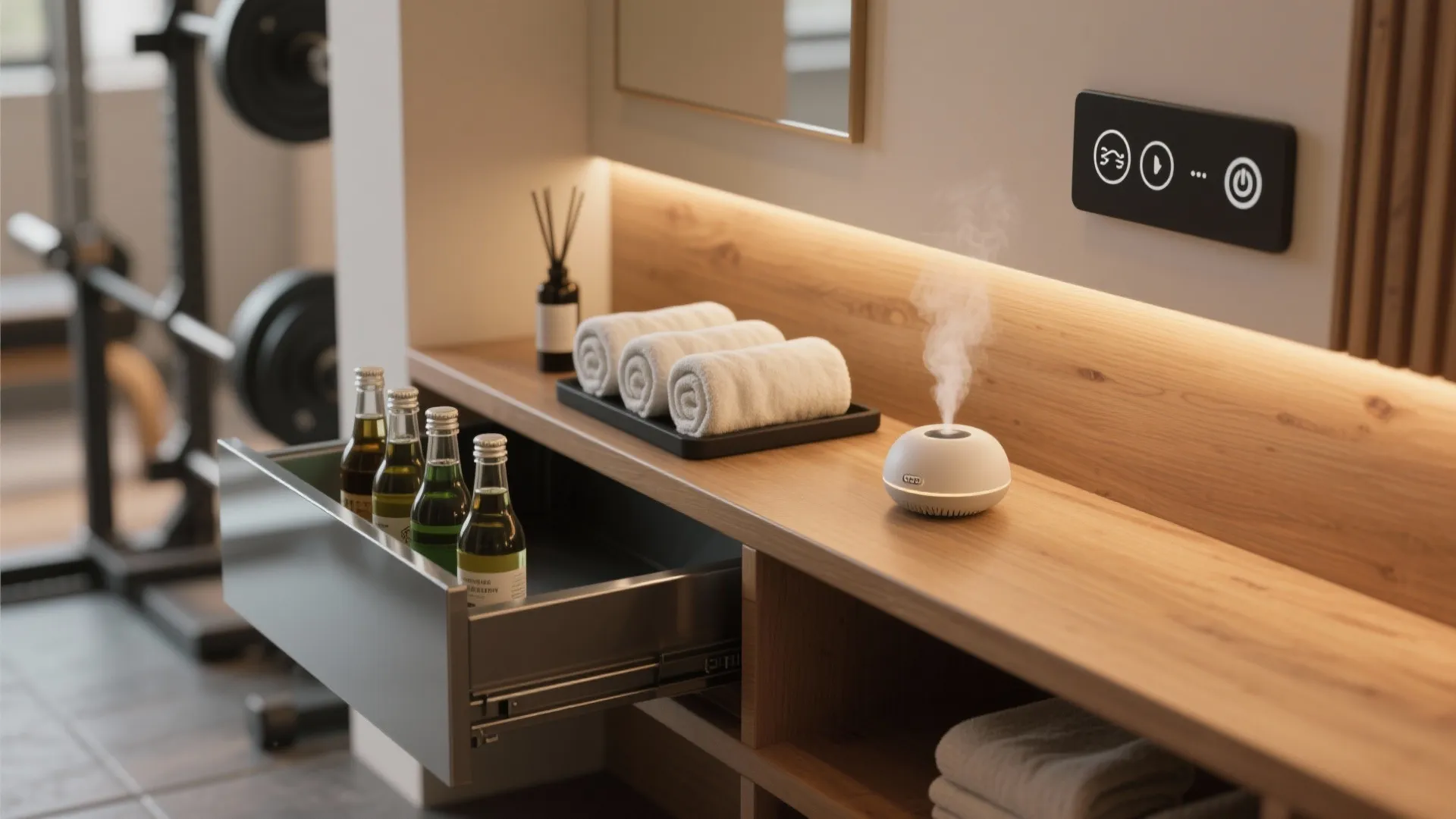 Spa-minded details and smart control