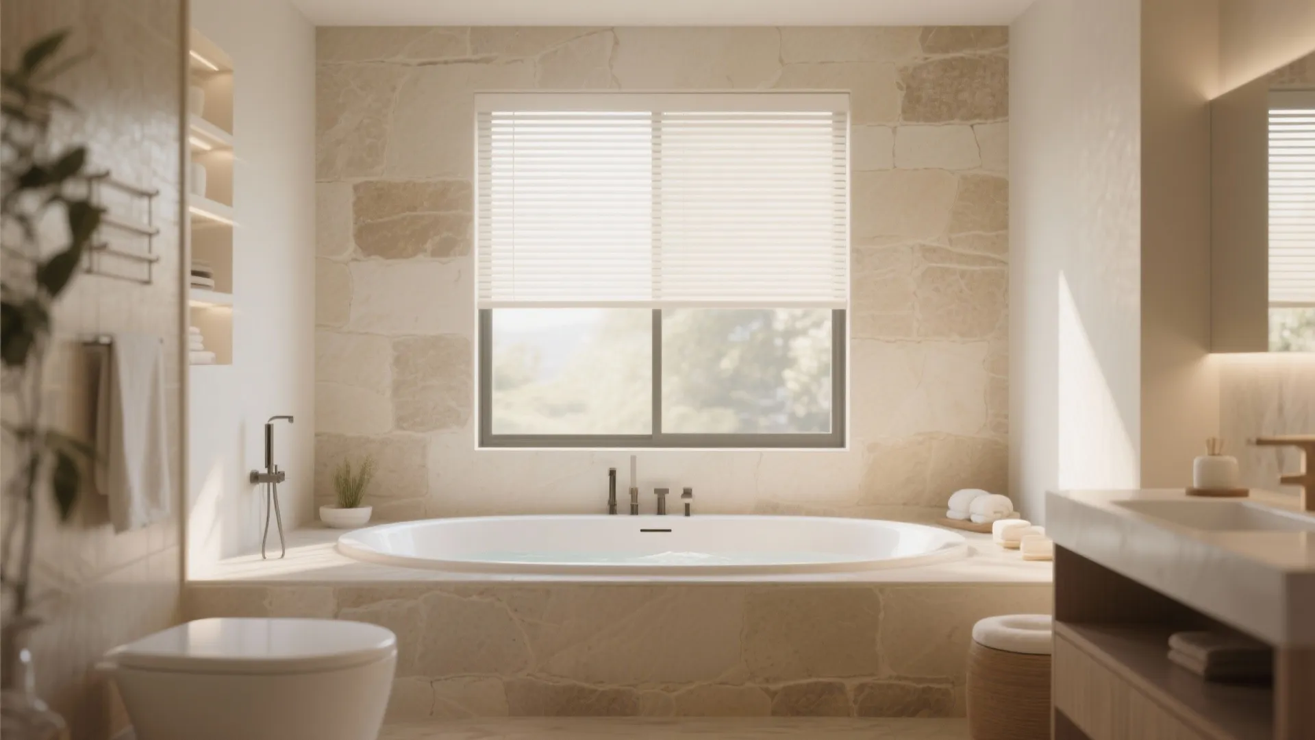 2. Spa Tub Under the Window