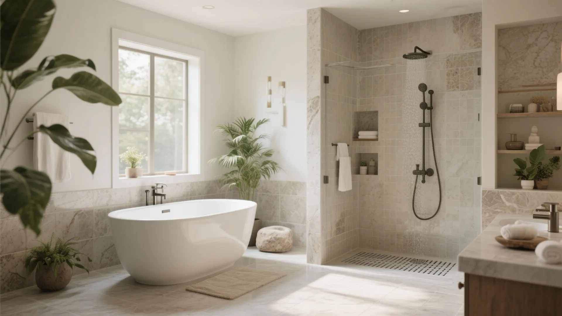 3. Spa-Inspired Wet Zone