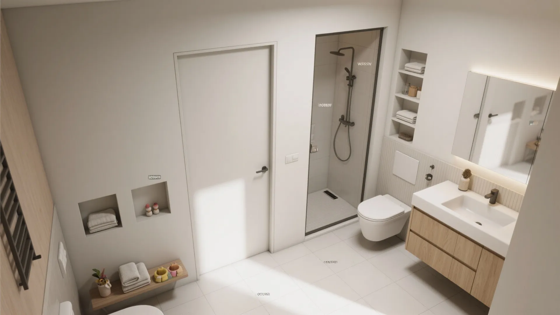 3. Space-Saving Layouts: Pocket Doors and Vertical Storage