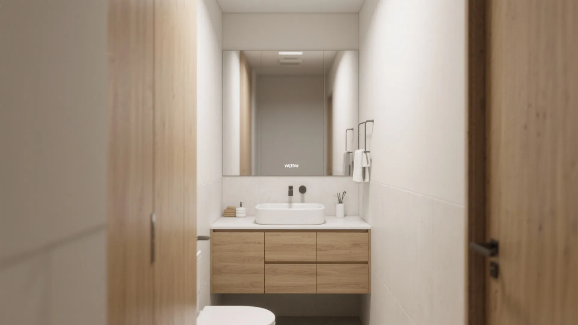 7. Install a Space-Saving Vanity