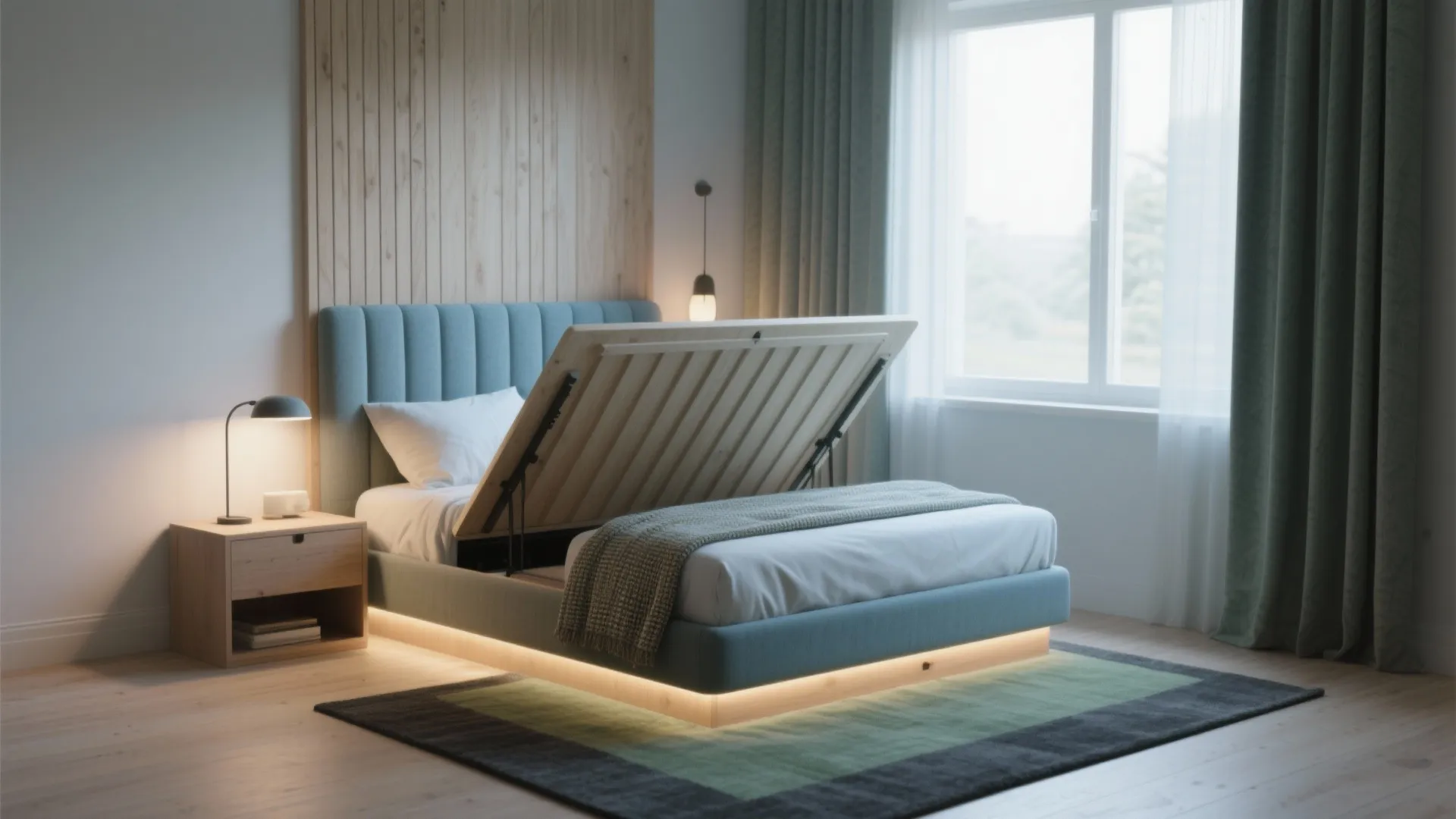 Ottoman Small Double Bed with Storage: Space-Smart Bedroom Solution: Fast-Track Guide to Decluttering Your Small Bedroom in 1 Minute