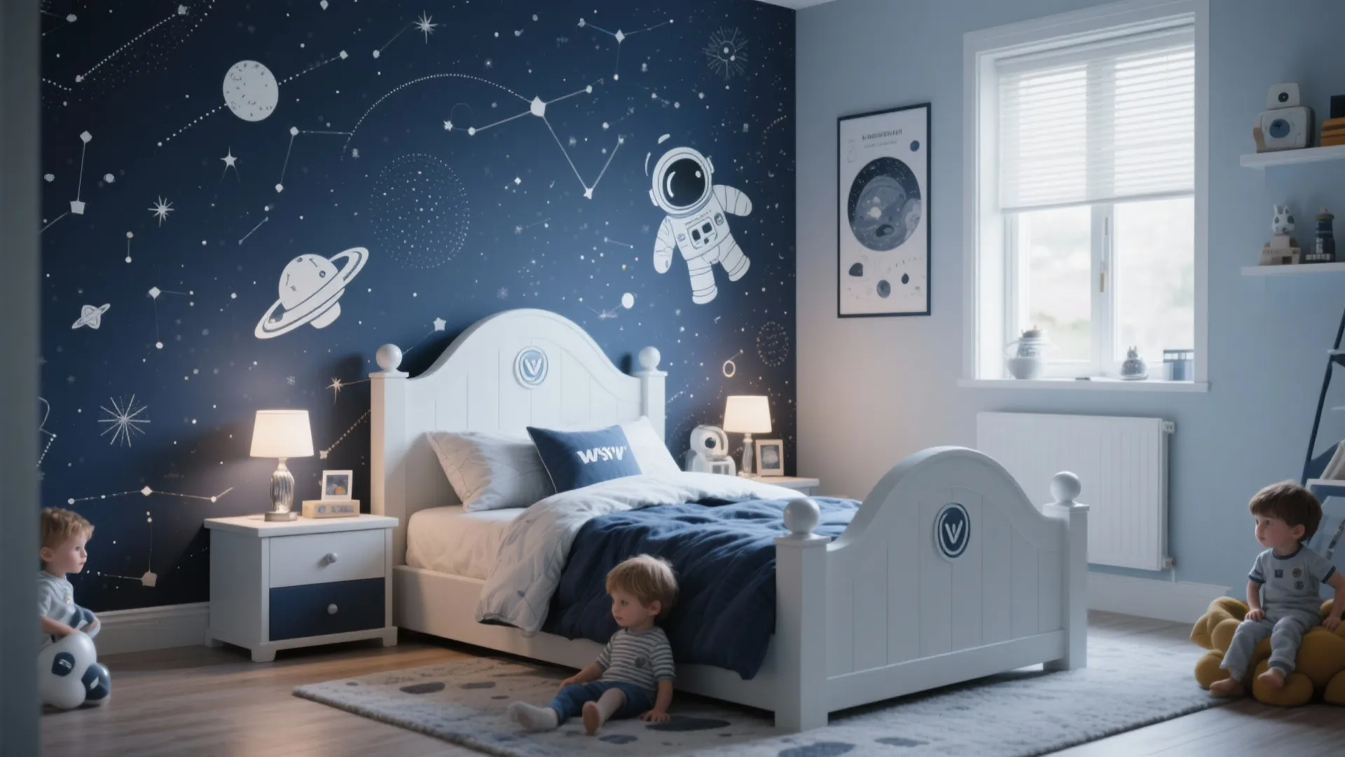 2. Themed Walls for Storytelling