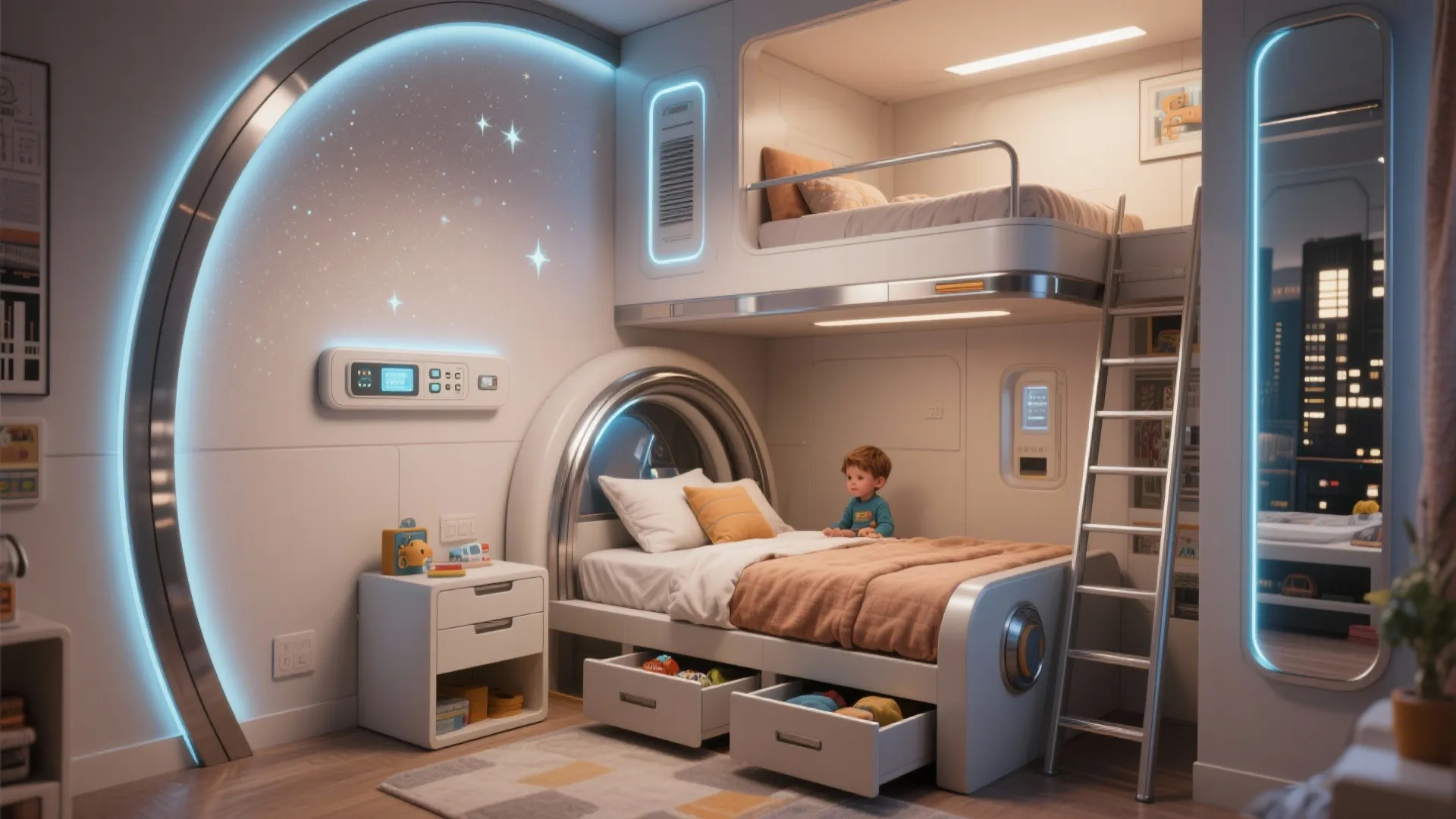5 Spaceship Bedroom Ideas for Small Spaces: Futuristic small-space bedroom designs that maximize style and function