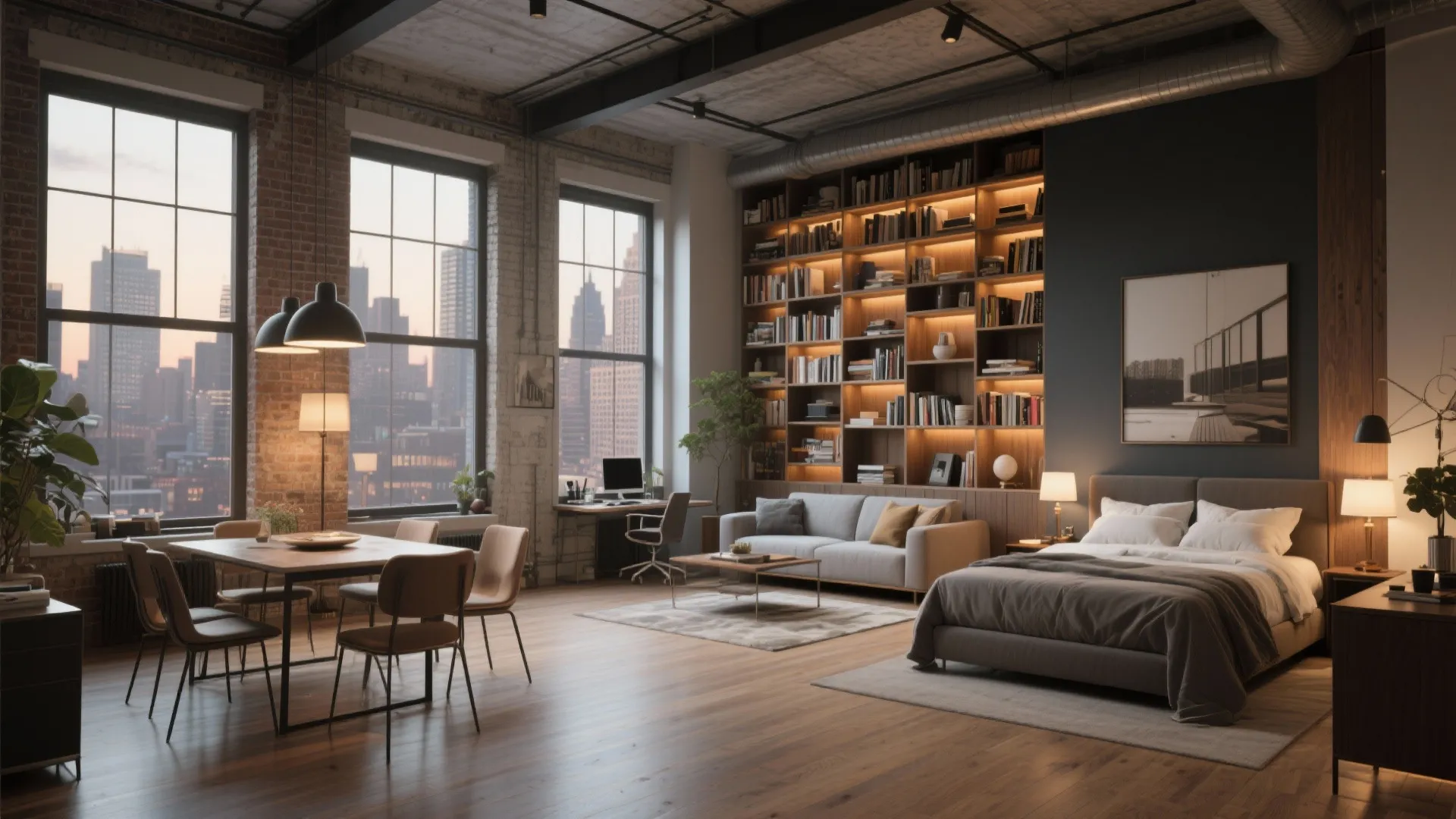 3. Spacious Urban 2-Bed (1,100–1,300 sq ft)