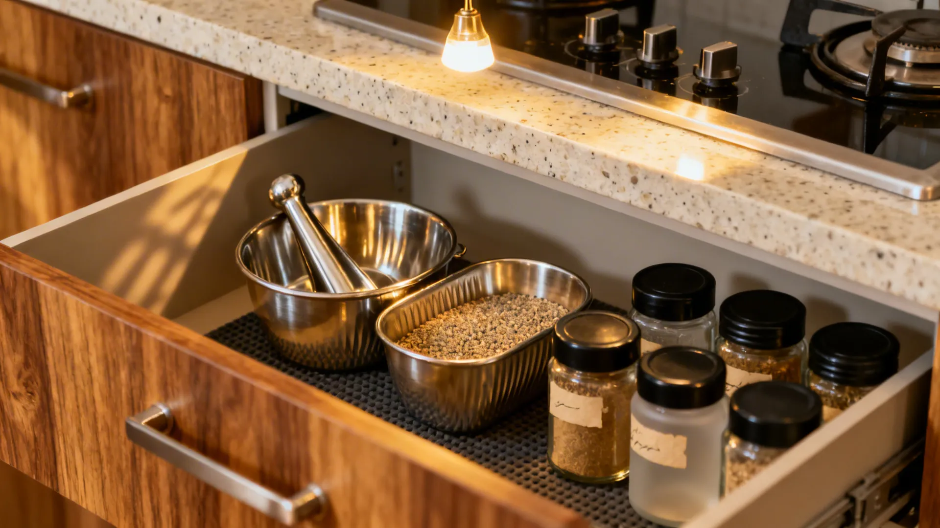 Spice-first zoning in a U-shape