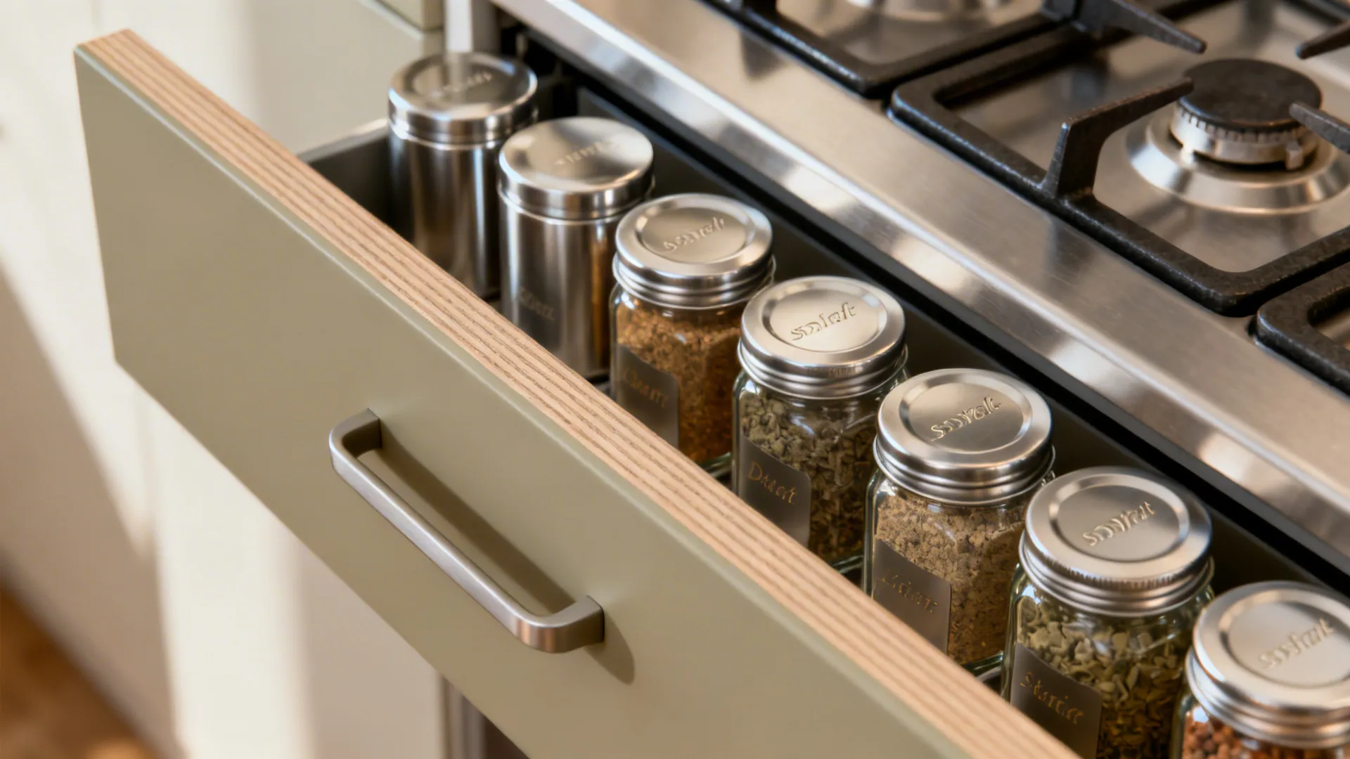 Minimalist Storage with Indian Cooking in Mind