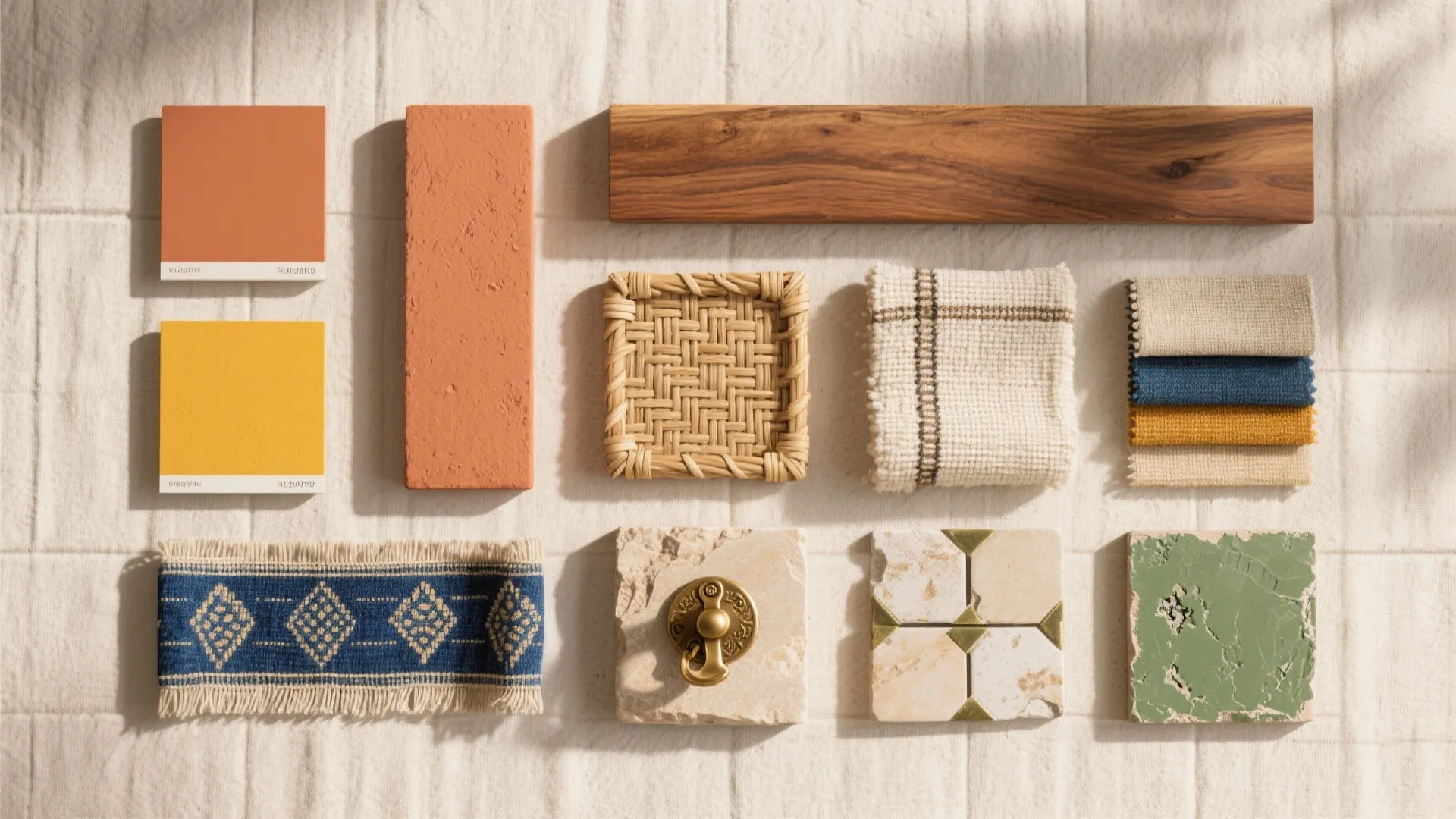 Earthy Spice Palette with Natural Finishes