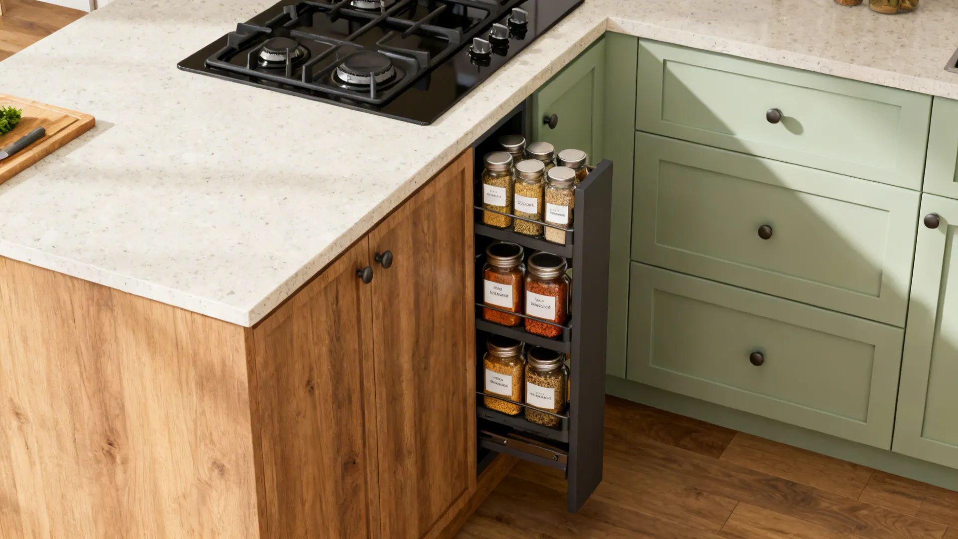 Minimalist Spice Storage With Closed Systems