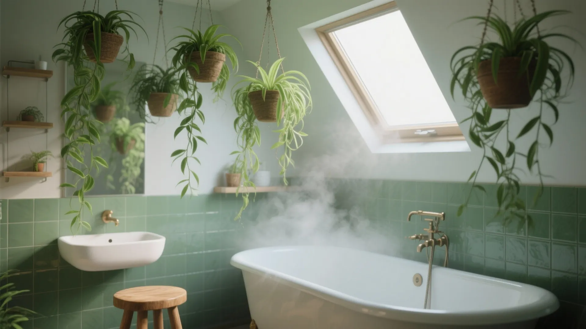 2. Spider Plant — great for hanging spots