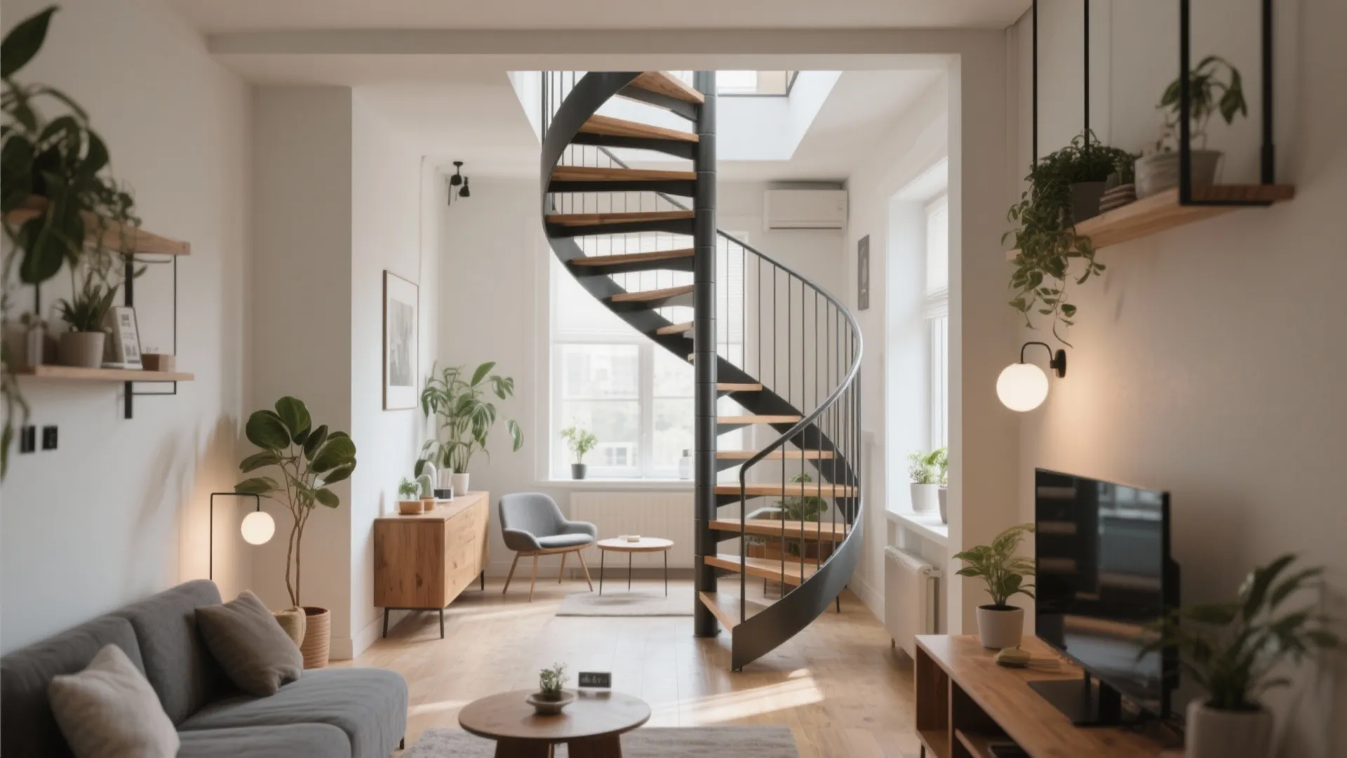 9. Spiral Stairs for Minimal Footprint