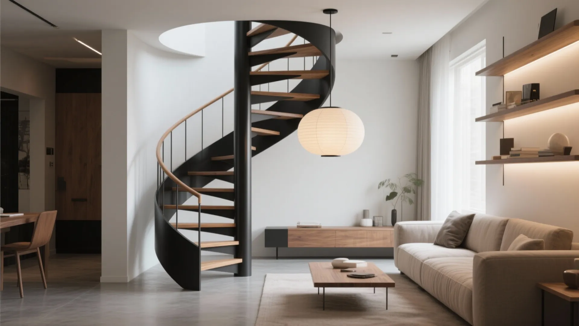 Sculptural spiral as a statement