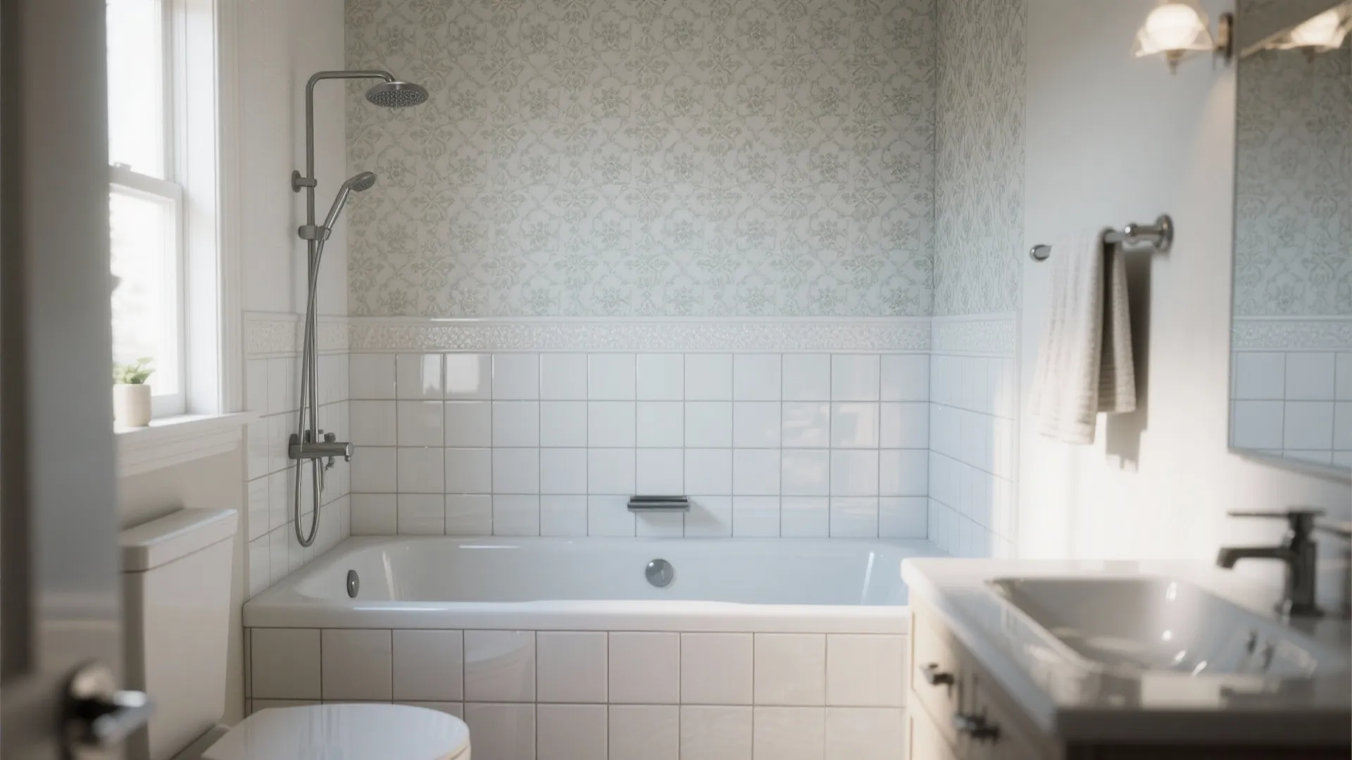 2. Keep wallpaper out of direct spray areas