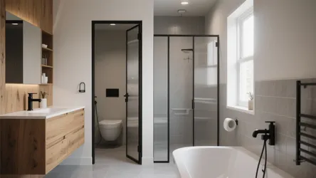 5 Separate Toilet and Bathroom Design Ideas