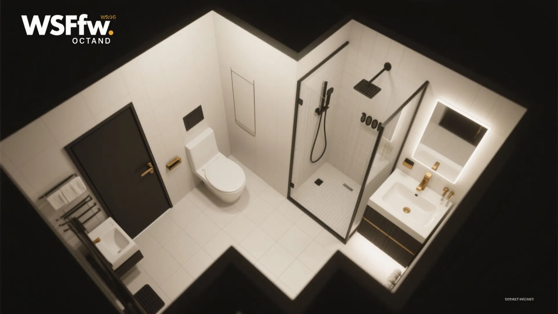 Split Wet/Dry Bath + Pocket Doors