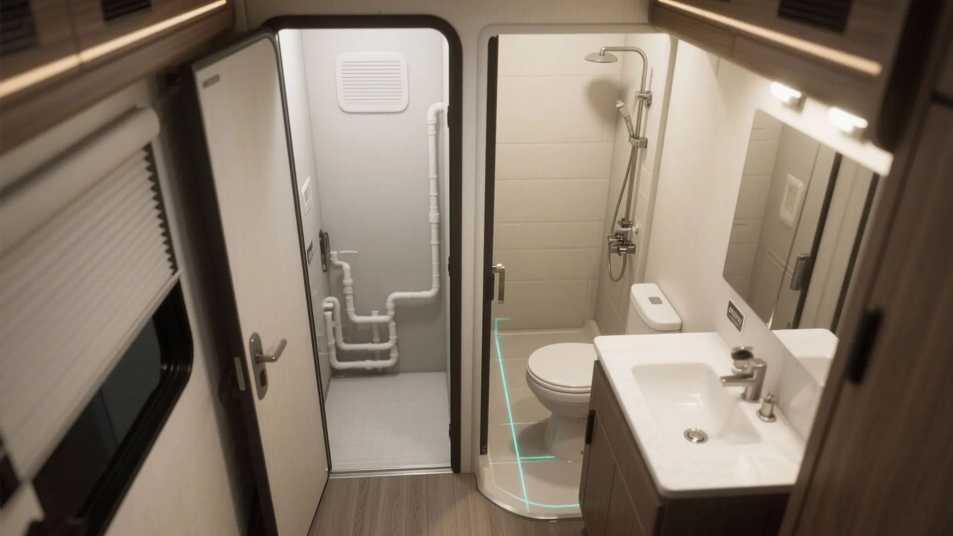 3. Split Bathroom and Ensuite Option