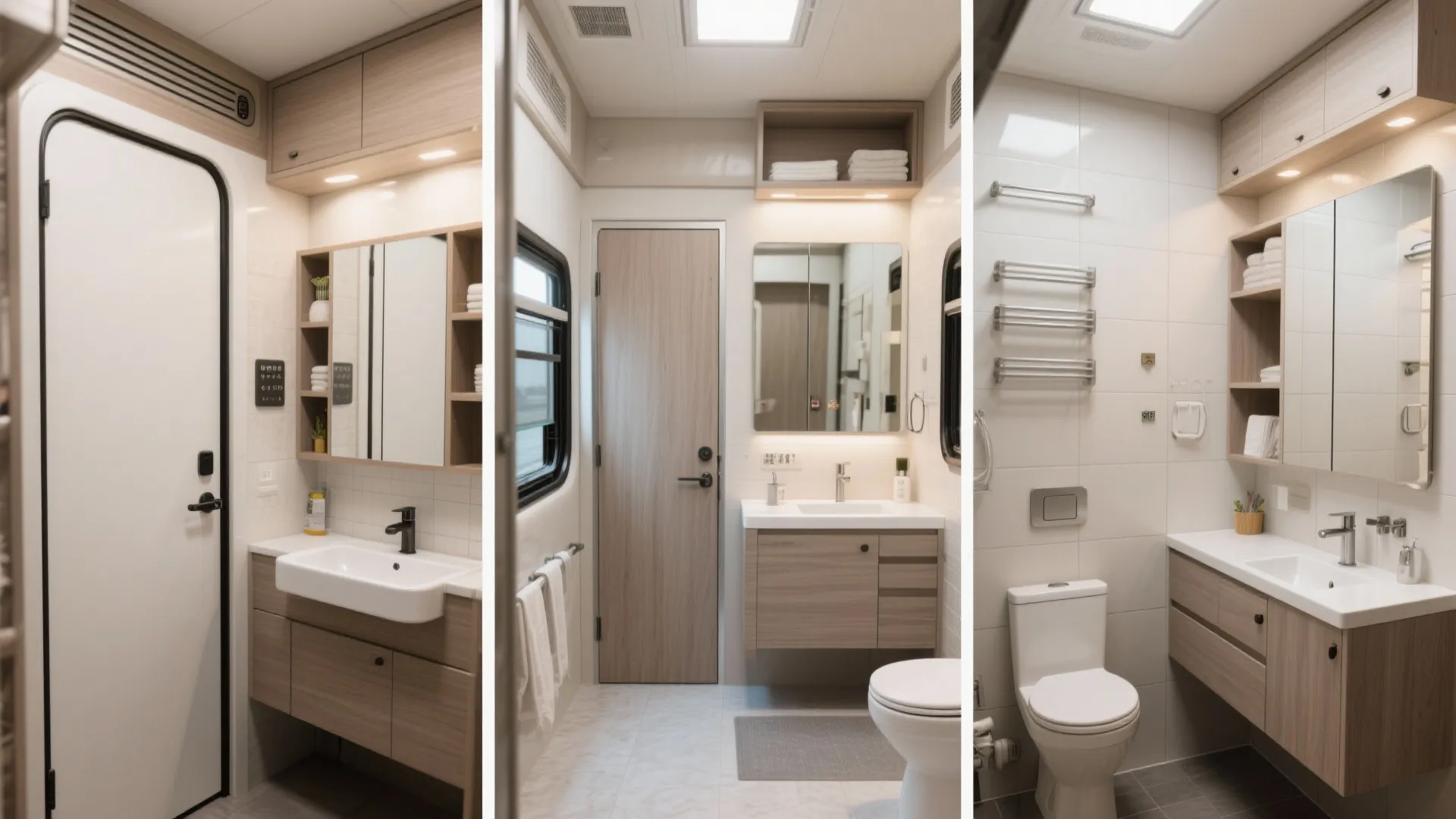 3. Split bathrooms for peak convenience